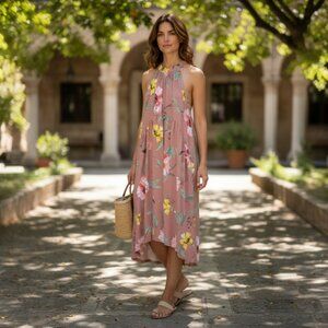 Pomelo Floral Sleeveless Dress (It's Not That Long)